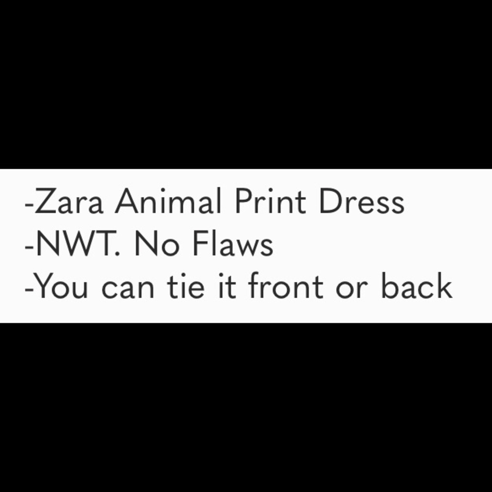 Zara Animal Print Dress - Picture 7 of 8